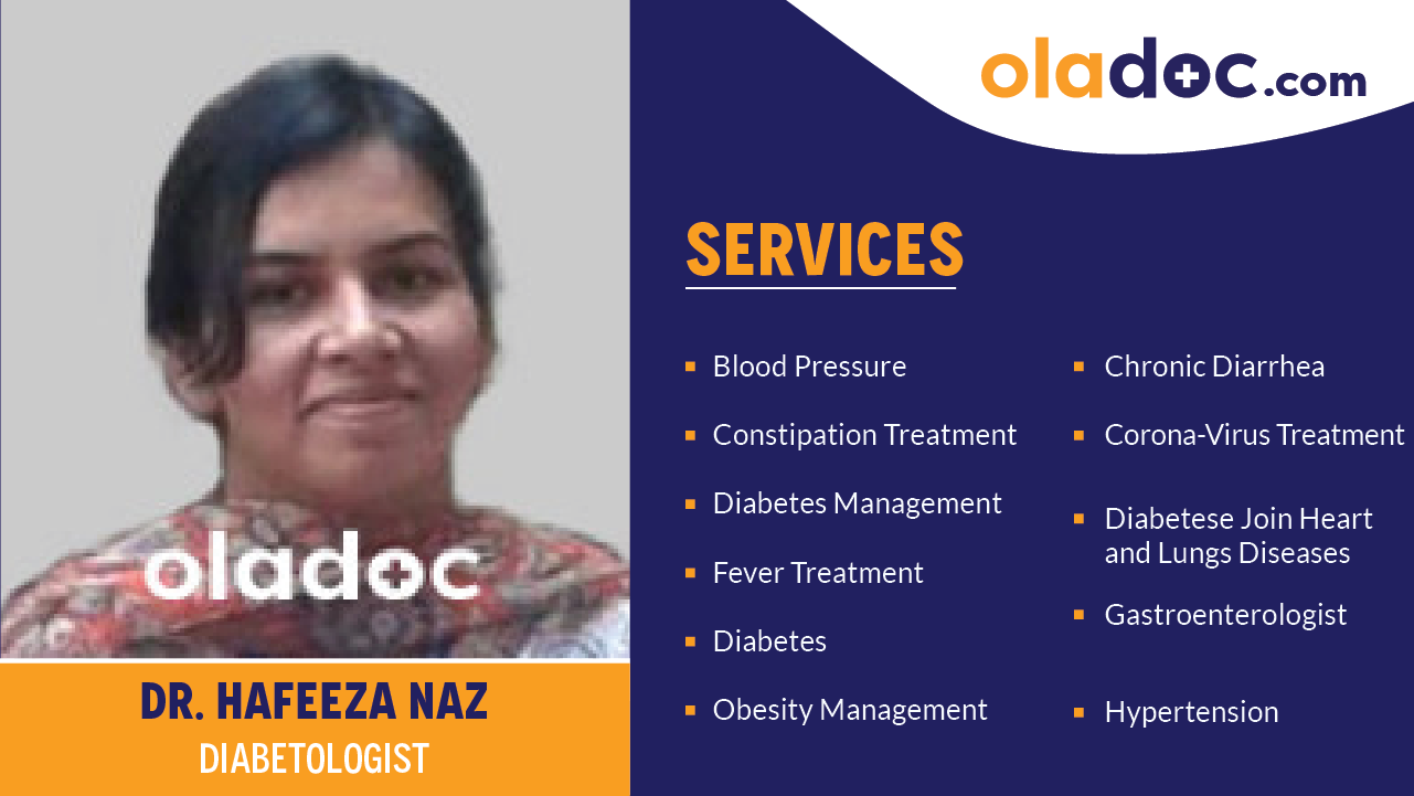 Services provided by Dr.Hafeeza Naz